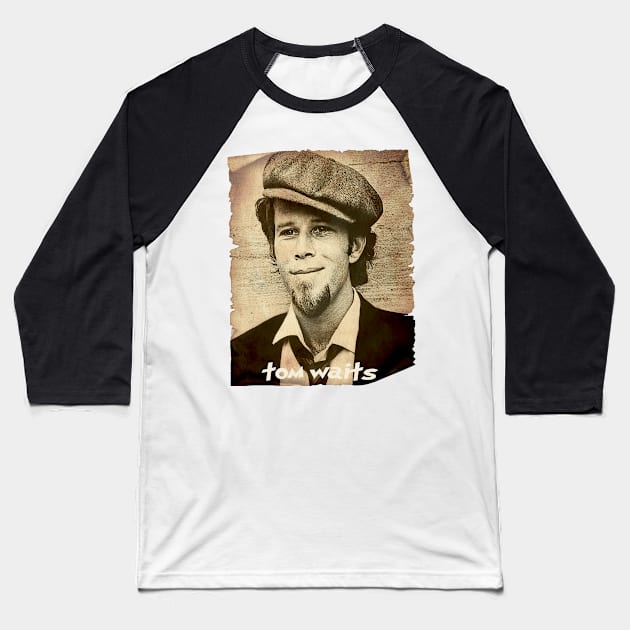 TOM WAITS IS ICON Baseball T-Shirt by boogie.bomb